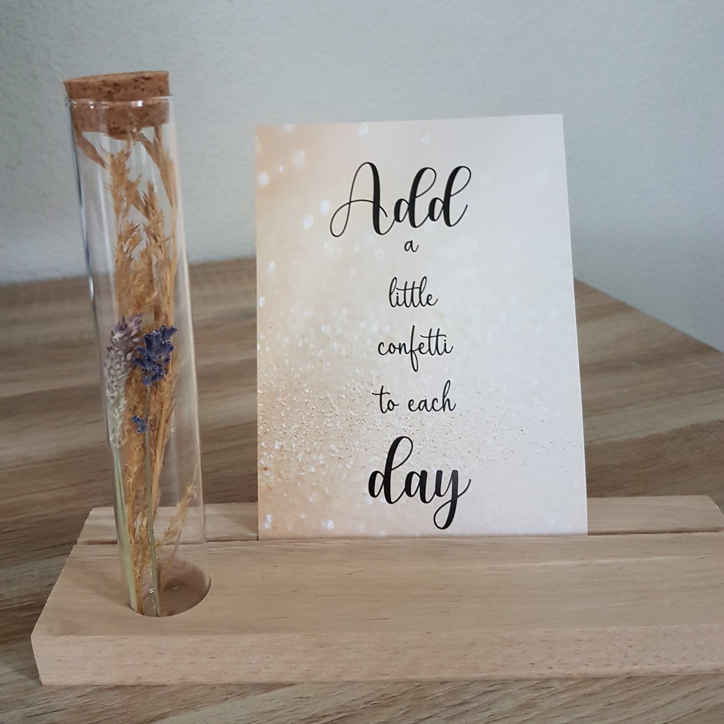 Kaartenpakket met gedroogde bloemen - Add a little bit confetti to each day