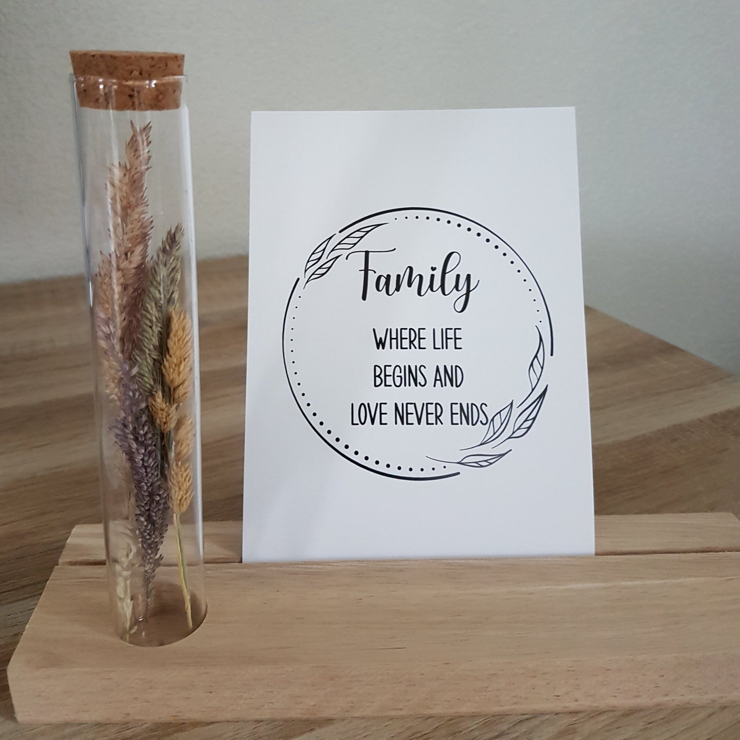 Kaartenpakket met gedroogde bloemen - Family
