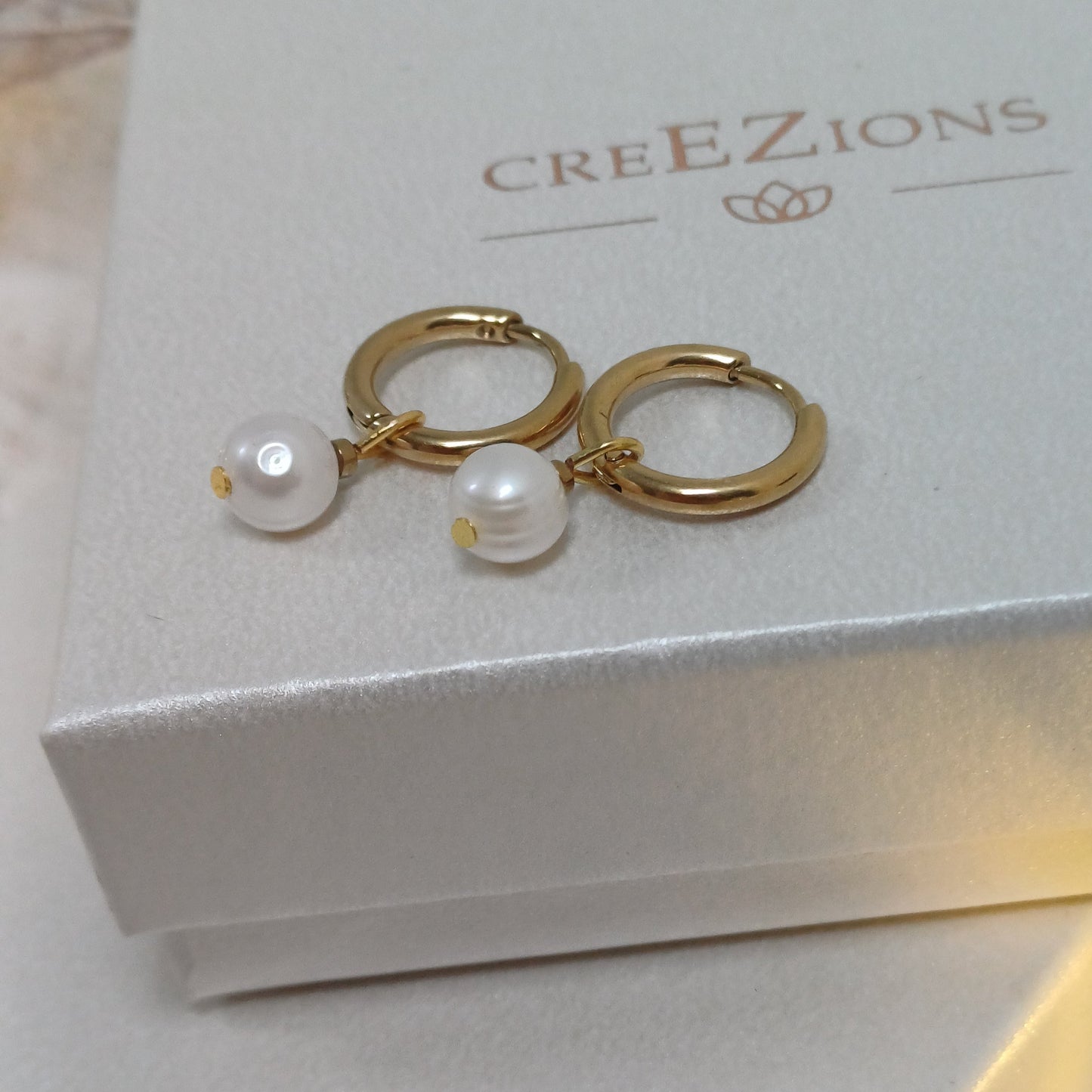 CreEZions oorbellen zoetwaterparels