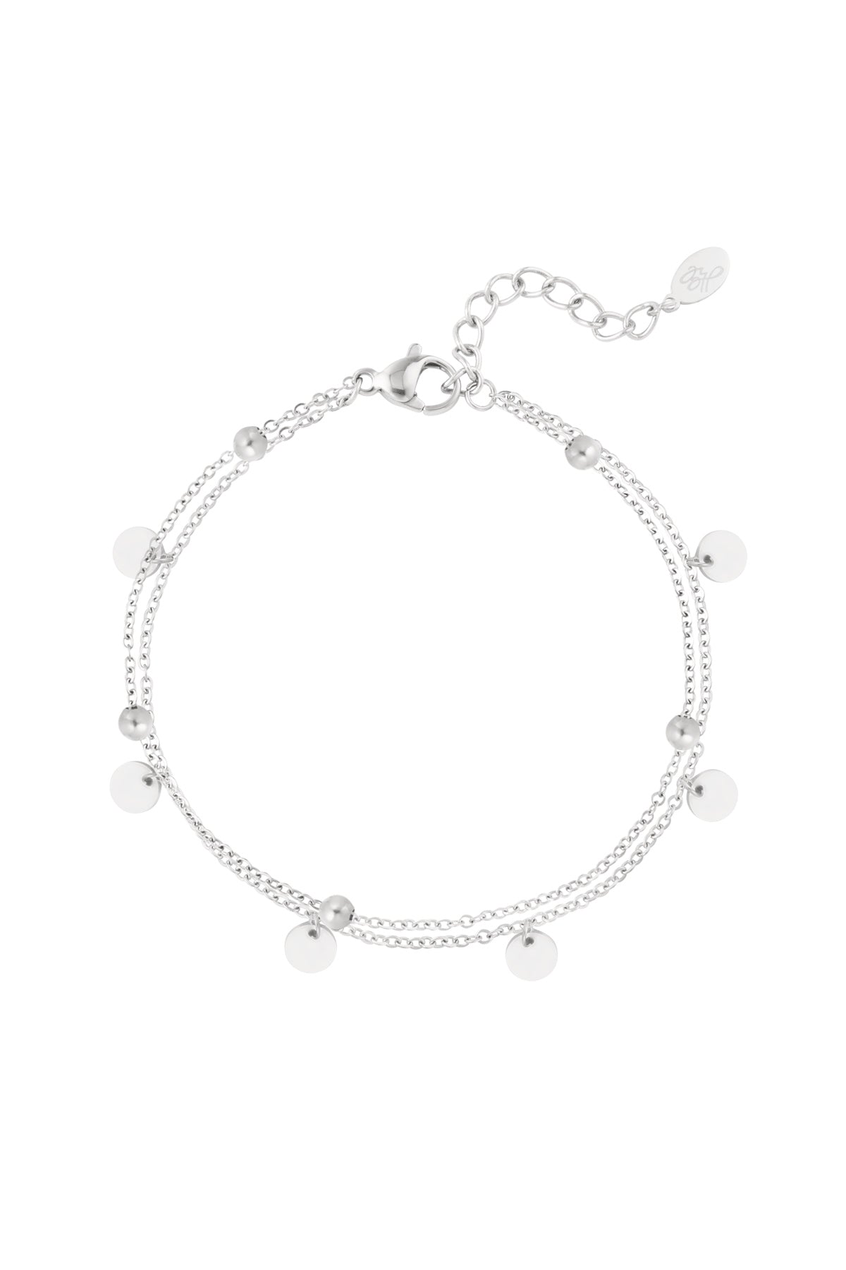 CreEZions RVS armbandje met cirkeltjes