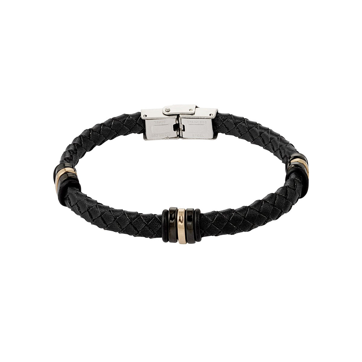 CreEZions herenarmband met RVS ringen