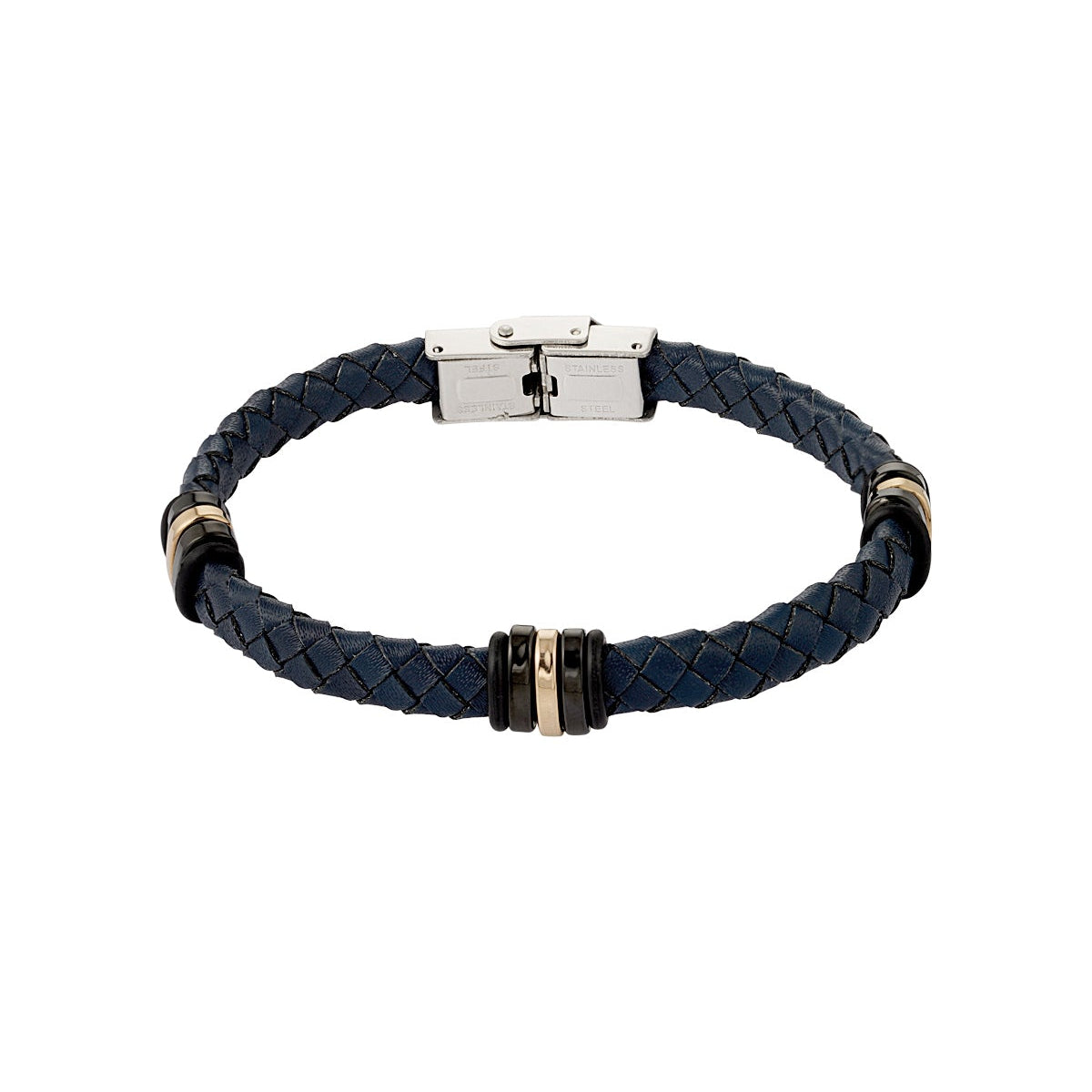 CreEZions herenarmband met RVS ringen