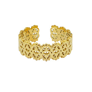 CreEZions RVS ring met sterren ontwerp
