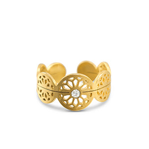 RVS ring mandala