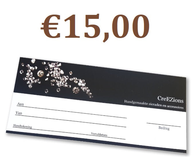 Cadeaubon €15,00