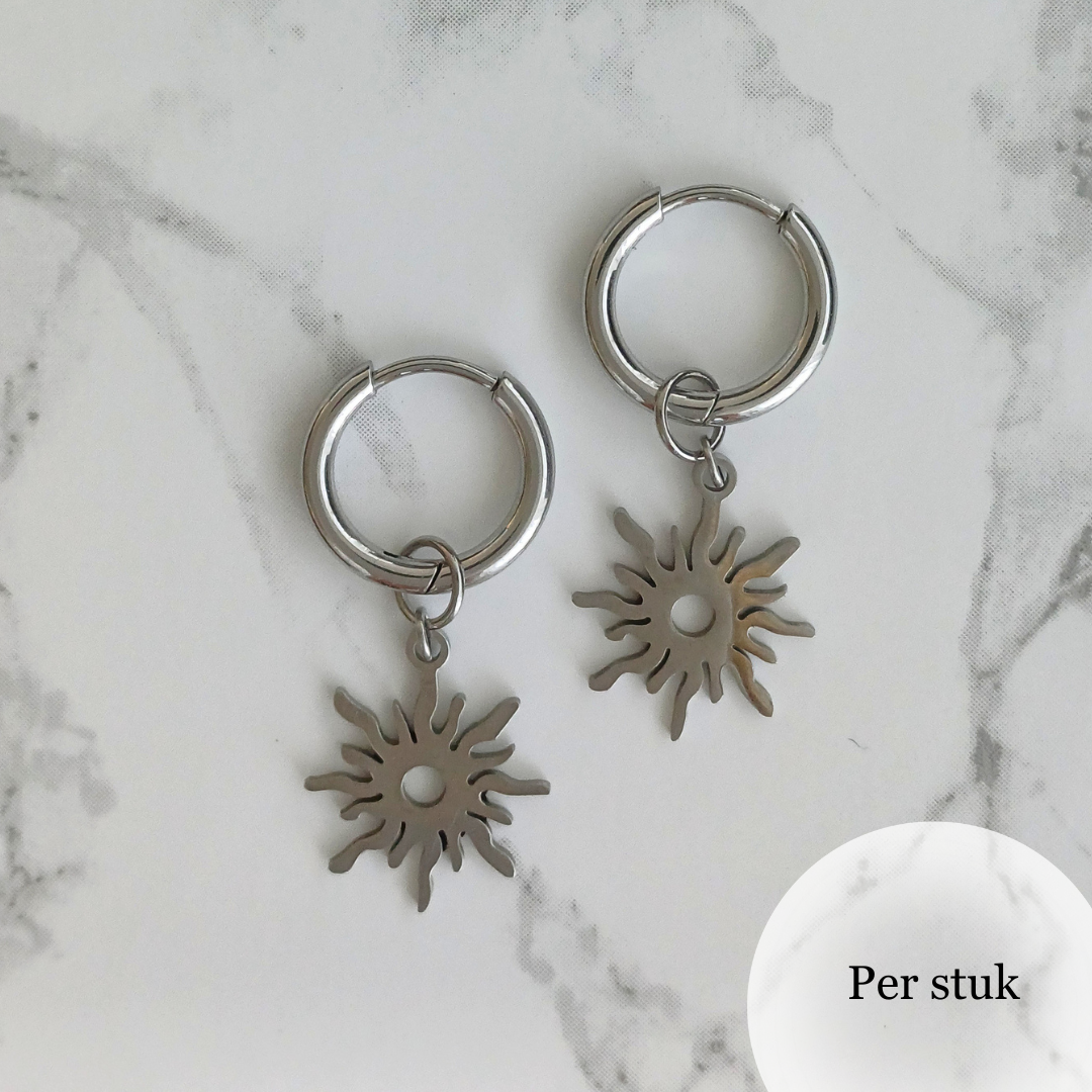 Mix & match RVS bedel zon zilverkleur