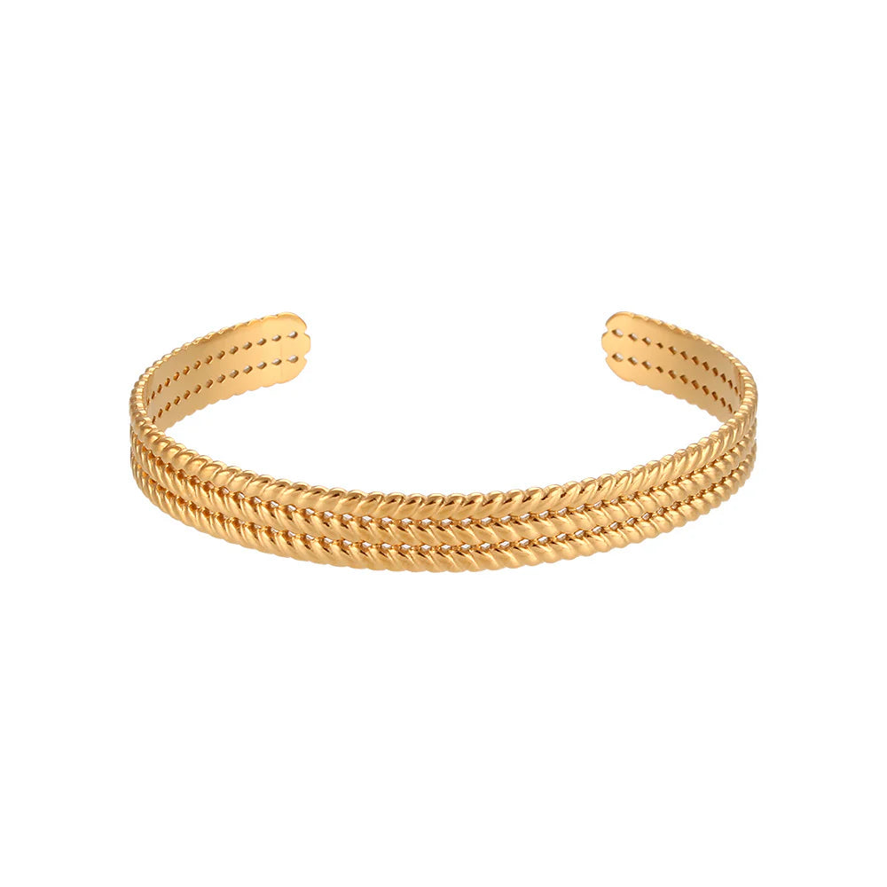 CreEZions bangle armband met tarwe patroon