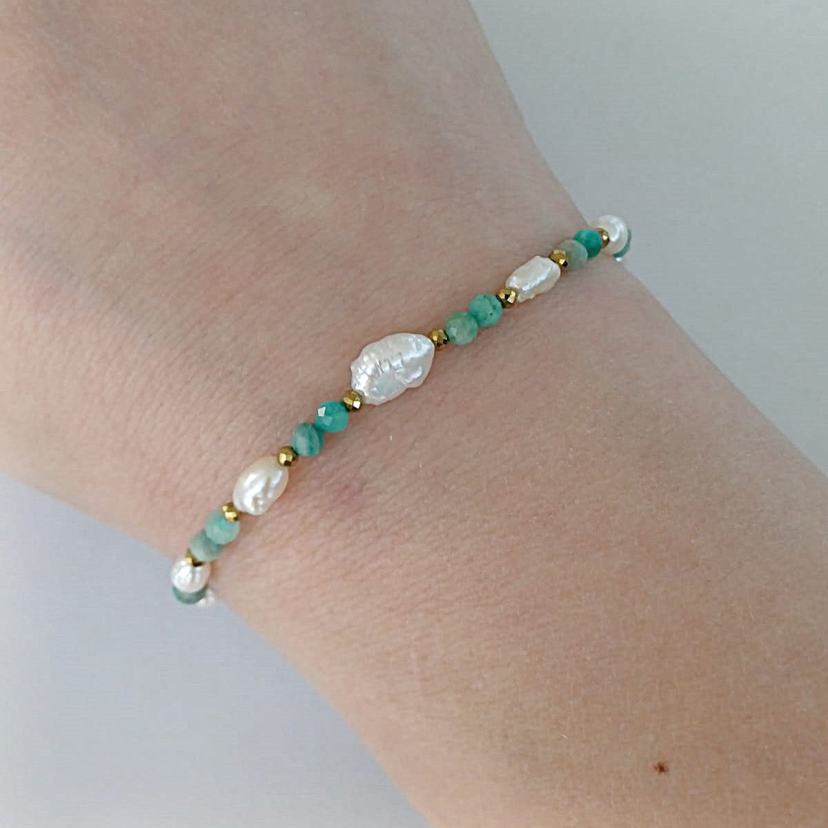 CreEZions armband met fijne Amazoniet