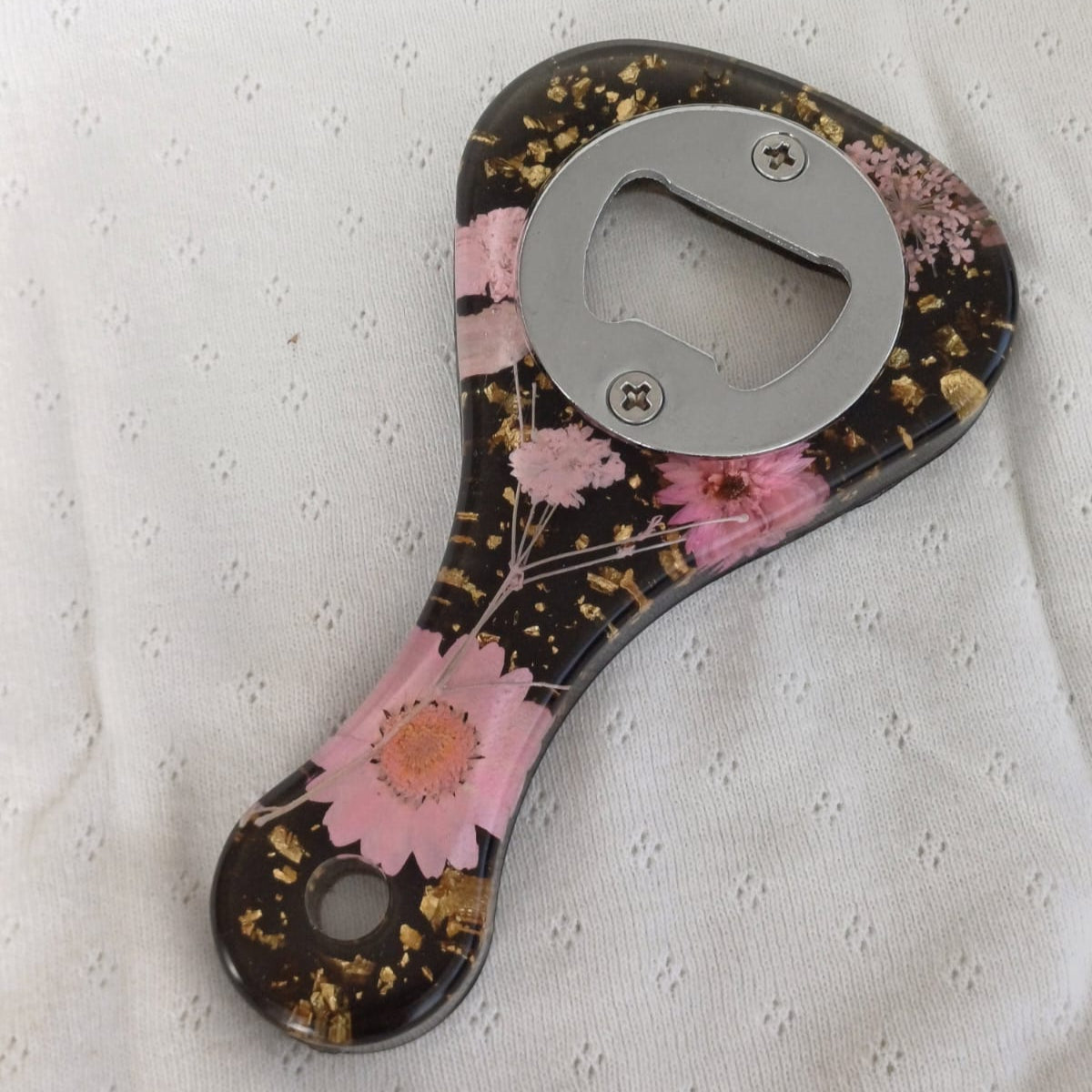 CreEZions unieke flesopener met gedroogde bloemen