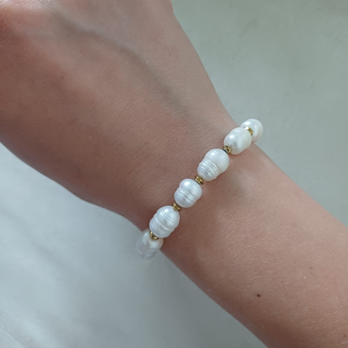 CreEZions grove armband met zoetwaterparels