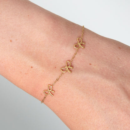 CreEZions roestvrij staal armband met strikjes