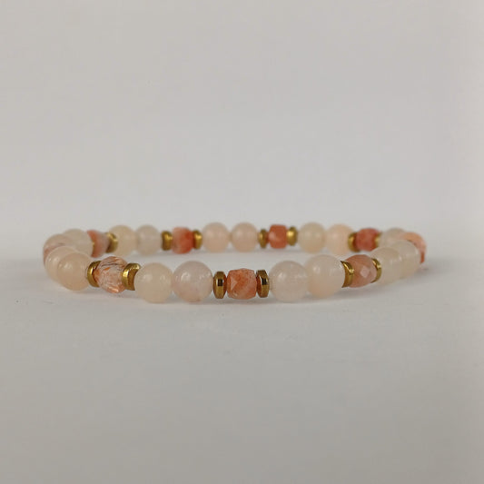 CreEZions dames armband jade en kwarts