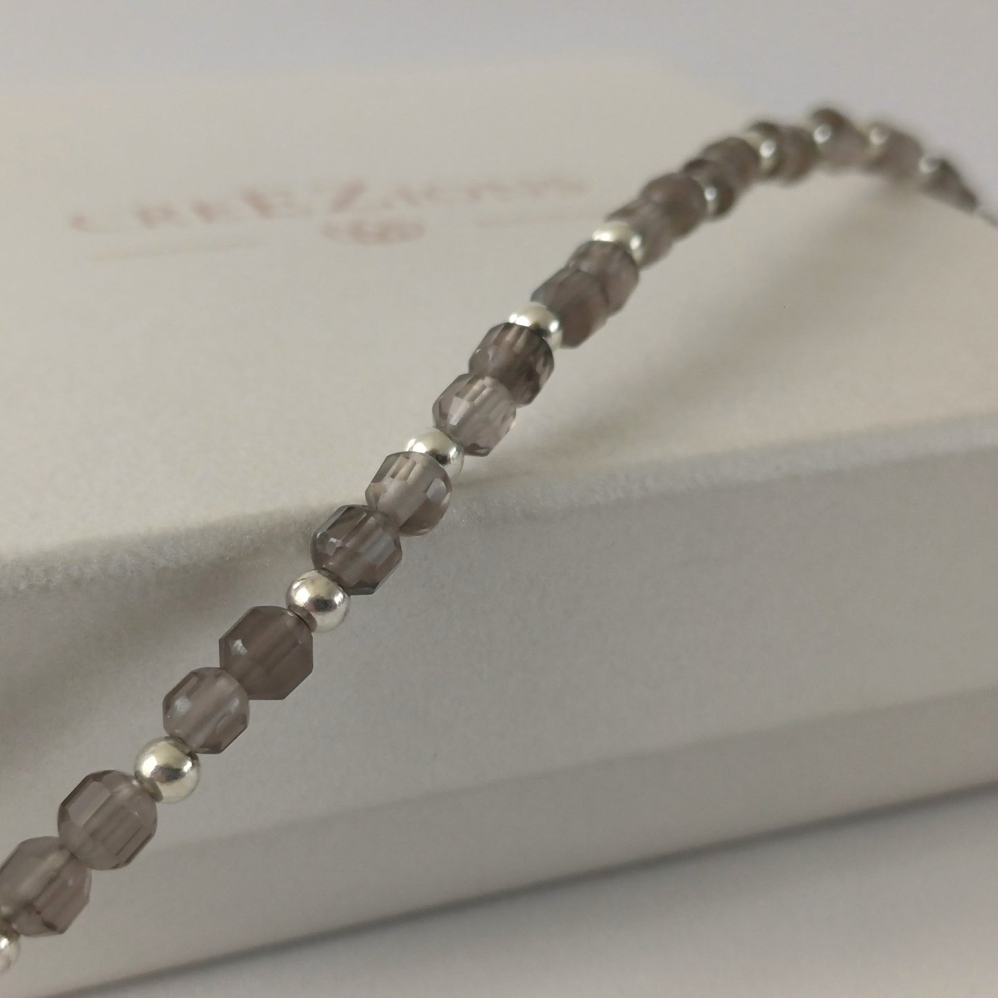 Armband met rookkwarts