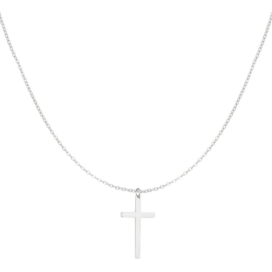 CreEZions RVS ketting met kruis bedel