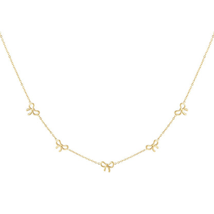 CreEZions RVS ketting met strikjes