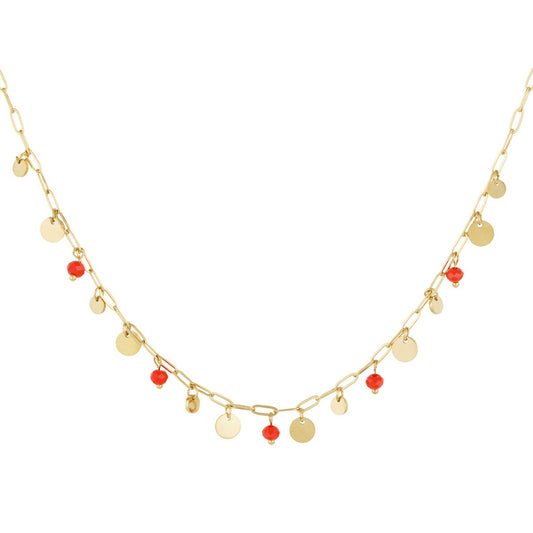 CreEZions RVS ketting met vrolijke bedels