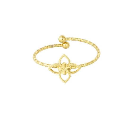 Ring with leaf shape (gold)