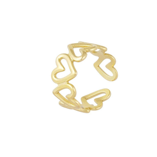 Ring with leaf shape (gold)