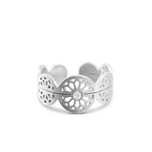 RVS ring mandala