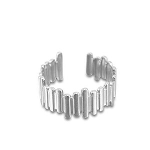 CreEZions gestreepte RVS ring