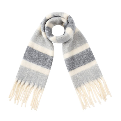 CreEZions dames sjaal grijs gestreept