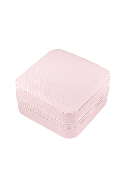 Sieraden opbergdoosje zacht roze