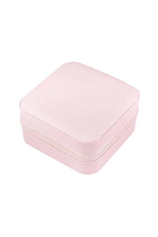 Sieraden opbergdoosje zacht roze