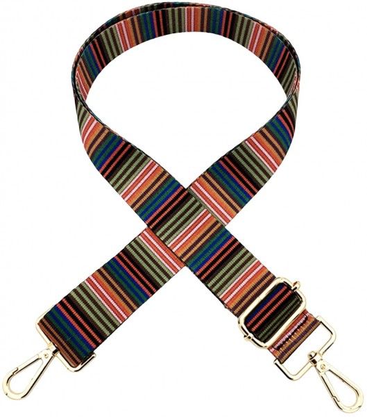 Bag strap multicolor striped