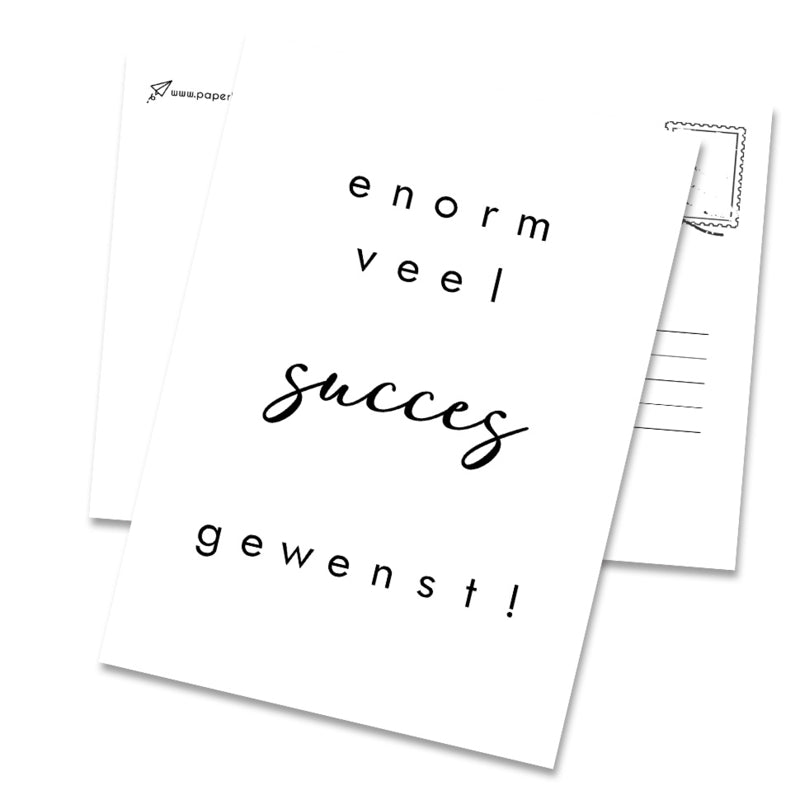 Wenskaart Succes