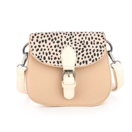 Shoulder bag with dotted pattern