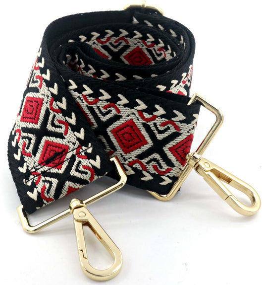 Bag strap red diamond