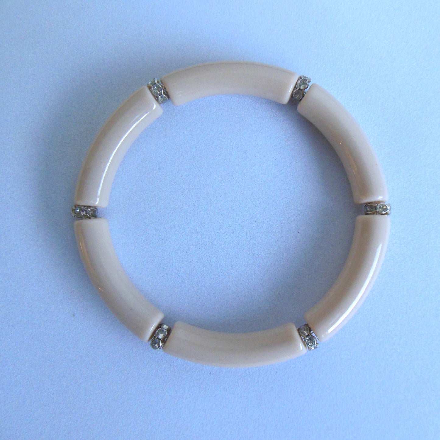 Tube armband beige