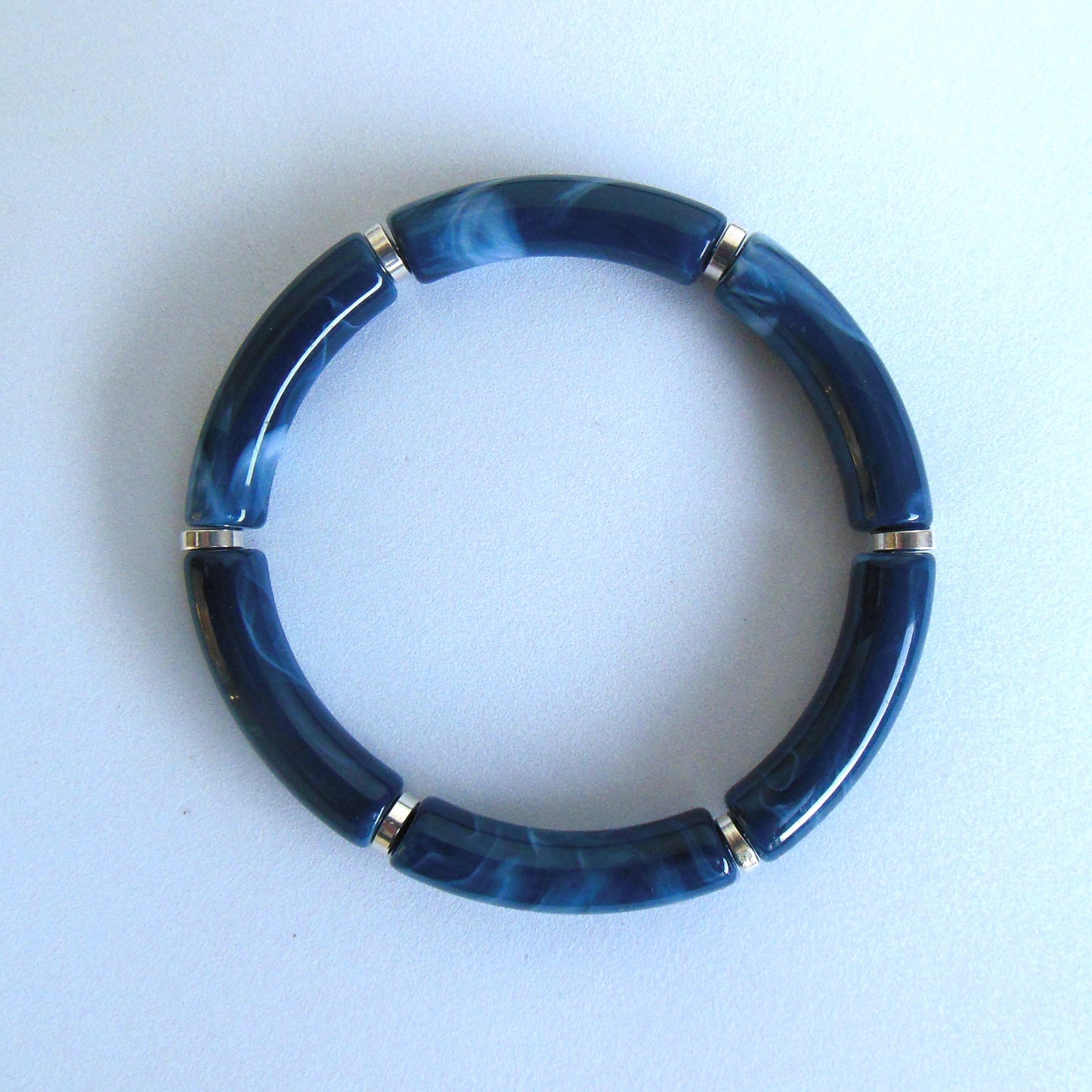 Tube armband donkerblauw