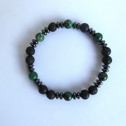 Beaded bracelet with African Turquoise