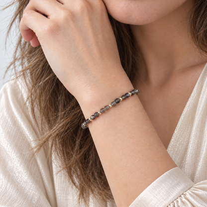 Armband met rookkwarts