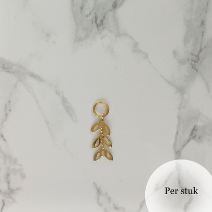 Mix & match bedel met goudkleurig bladdesign