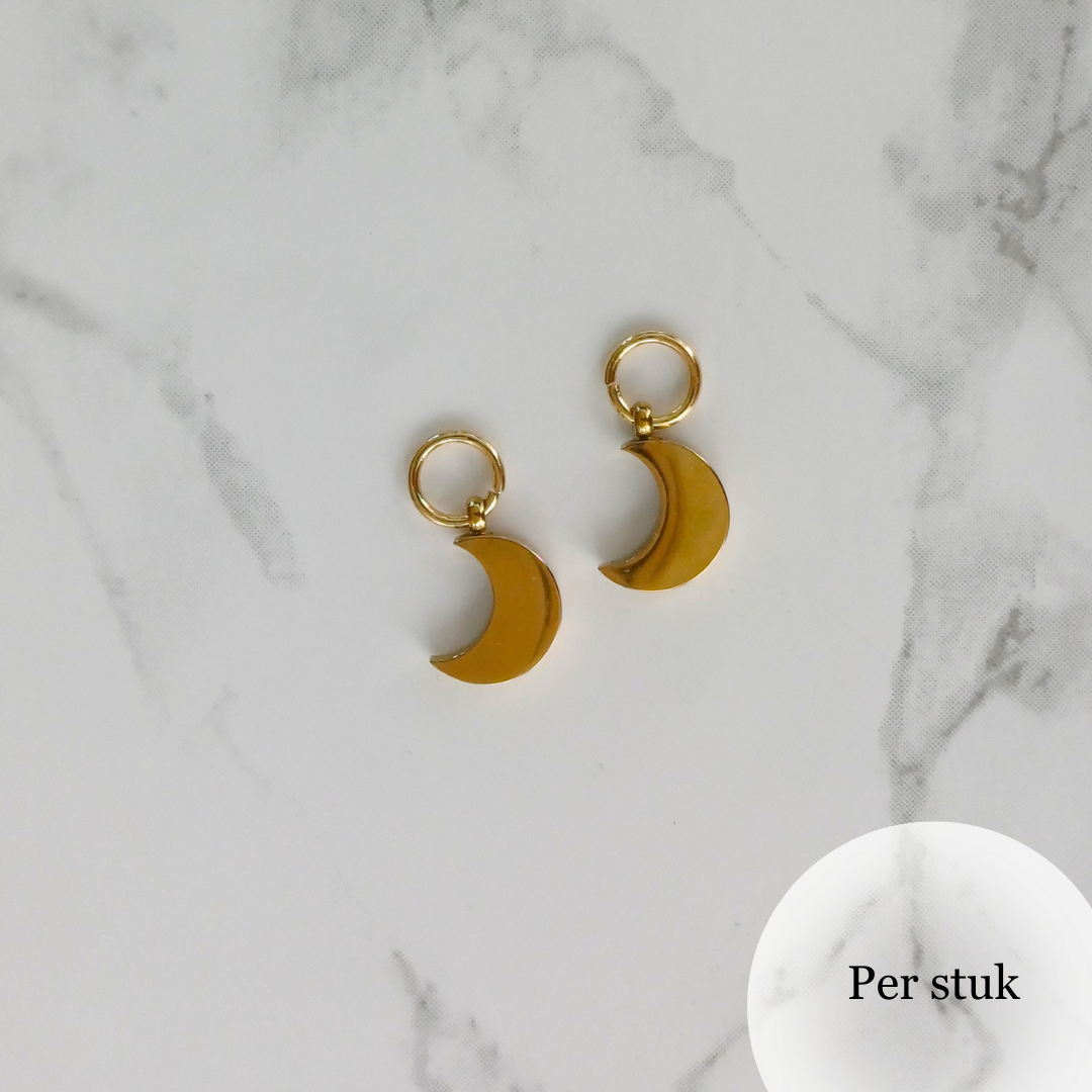 Mix & match bedel met maanbedels goudkleur