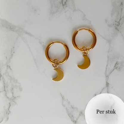 Mix & match bedel met maanbedels goudkleur