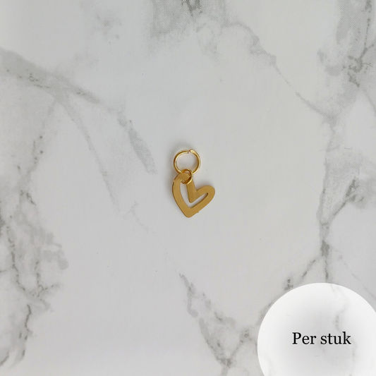 Mix & match bedel met verfijnd hartje goudkleur