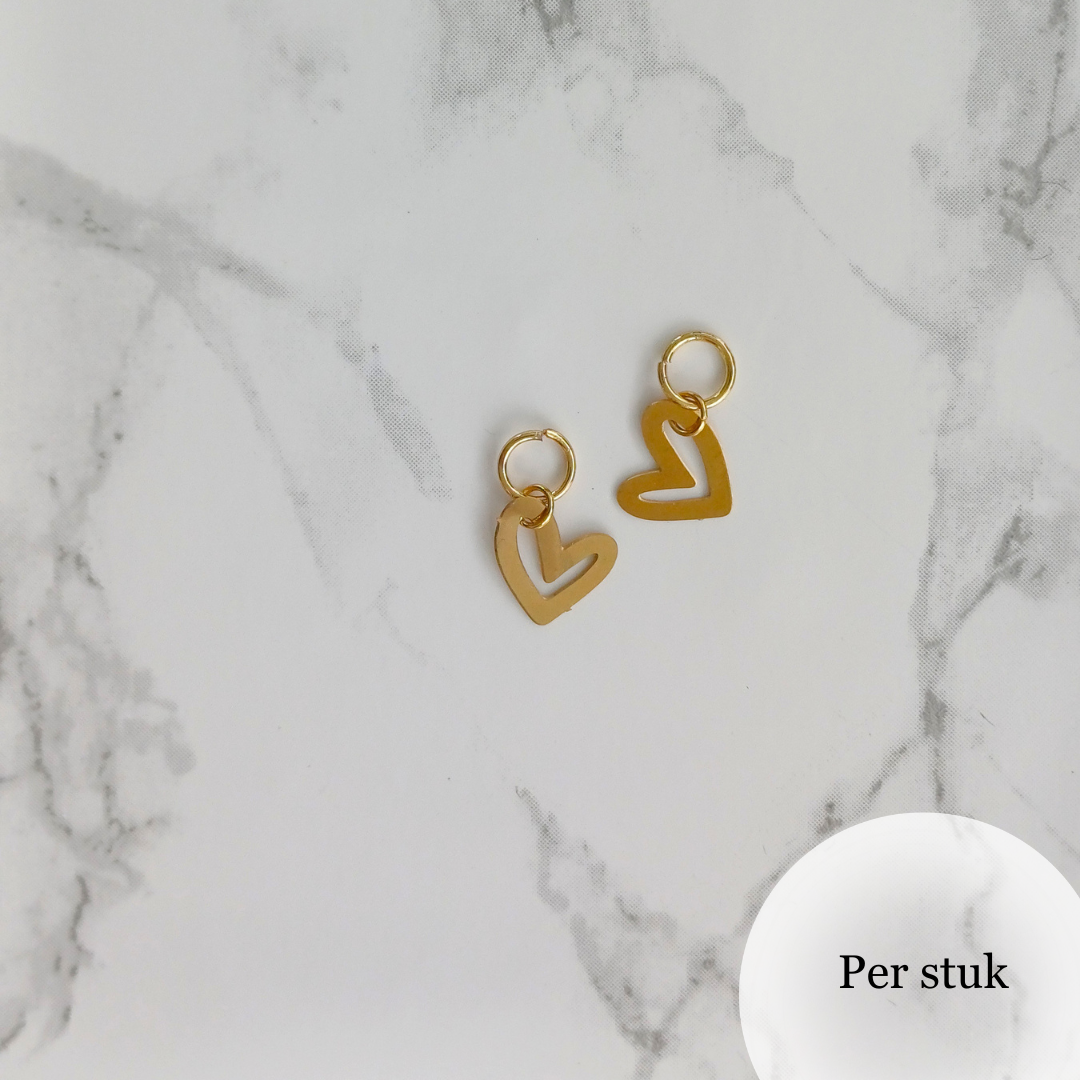Mix & match bedel met verfijnd hartje goudkleur