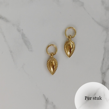 Mix & match druppelvormige bedel goudkleur