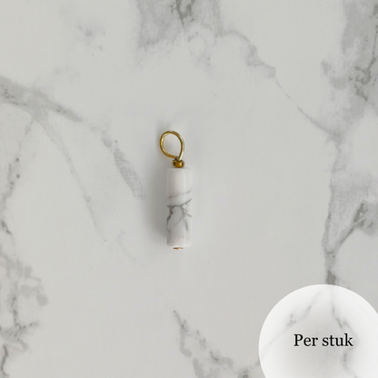 Mix & match oorbel bedel staafvormige Howliet goudkleur