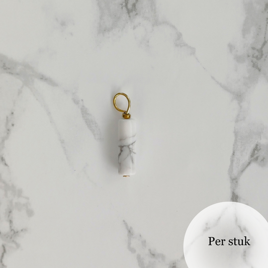 Mix & match oorbel bedel staafvormige Howliet goudkleur