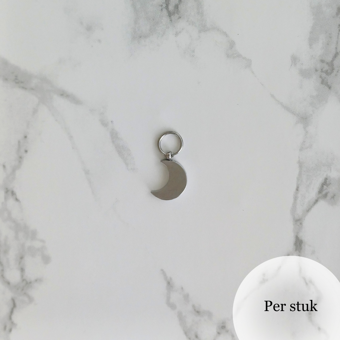 Mix & match bedel met maanbedels zilverkleur