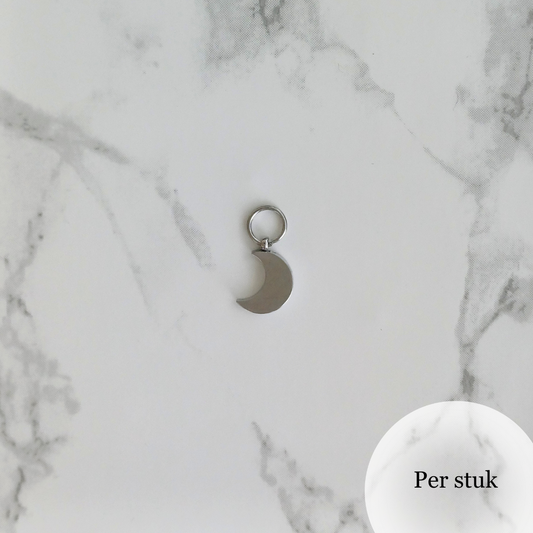 Mix & match bedel met maanbedels zilverkleur