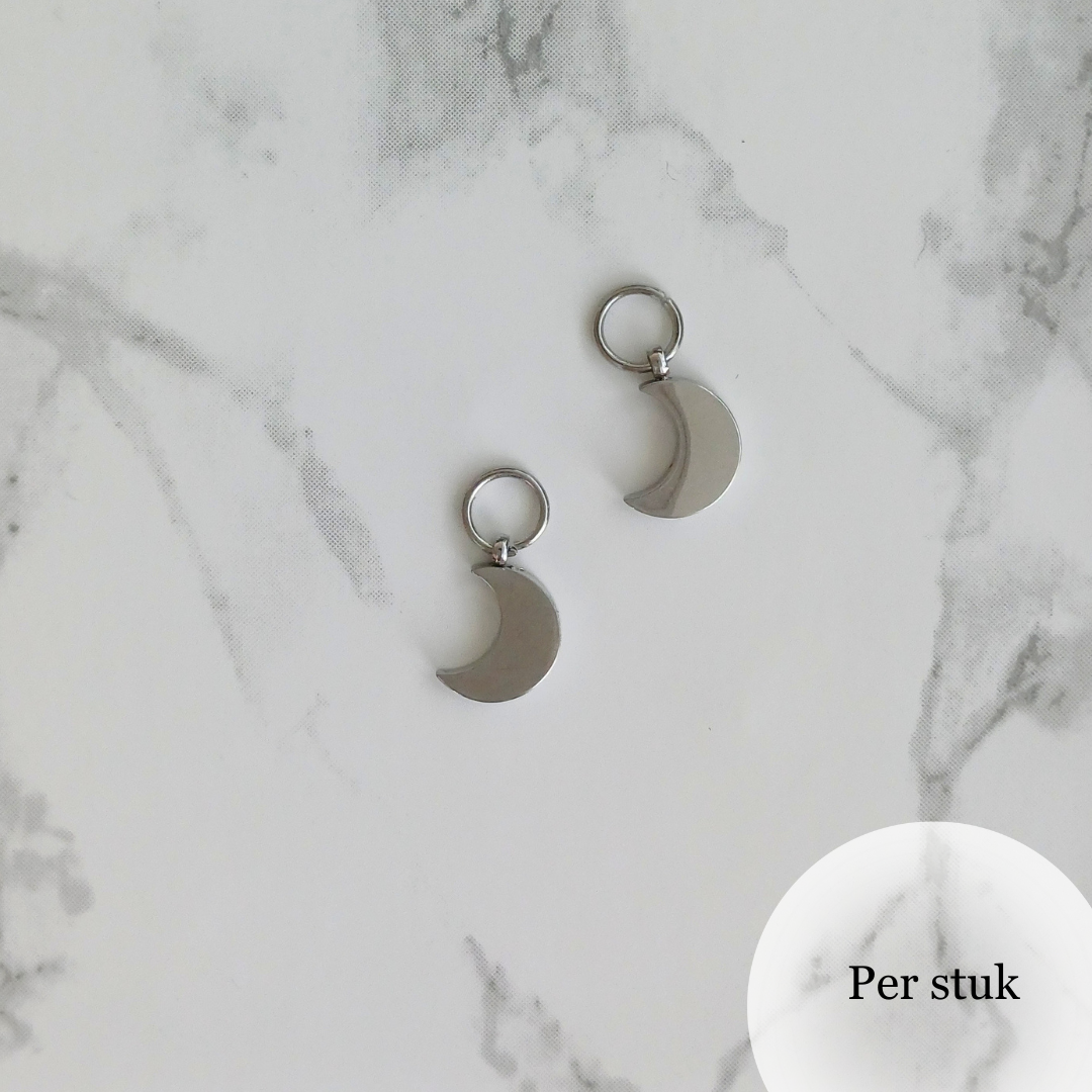 Mix & match bedel met maanbedels zilverkleur