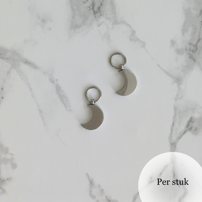 Mix & match bedel met maanbedels zilverkleur