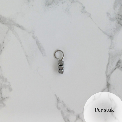 Mix & match bedel met gekante hematiet