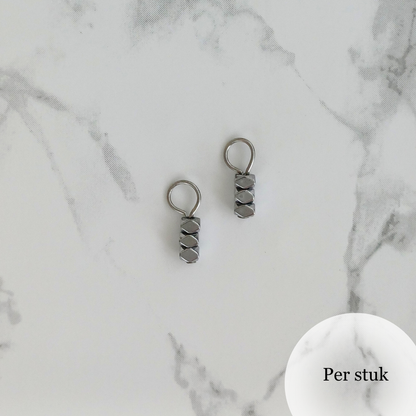 Mix & match bedel met gekante hematiet