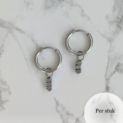 Mix & match bedel met gekante hematiet